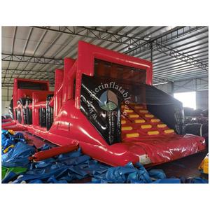 Precio de Fábrica, Inflables Gigantes Comerciales, Pista de Obstáculos Roja de 82' para Carreras de Autos, para Alquiler <span class=keywords><strong>en</strong></span> Eventos al Aire Libre e Interiores - Product Image 2