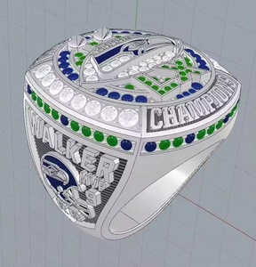 Custom Rhinestone 2026 Seattle Seahawks LX Championship <strong>Ring</strong> Bling <strong>Crystal</strong> Men's Fan Gift - Product Image 5