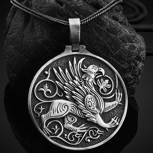 Men's Hip Hop Fashion Pendant Necklace <strong>Western</strong> Myth <strong>Jewelry</strong> Making <strong>Supplies</strong> with Engraved Design - Product Image 1