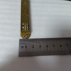 Venta al por mayor 5 piezas Mezuzah Set pared <span class=keywords><strong>occidental</strong></span> ESTRELLA DE David Jerusalén Panorama Metal judío Mezuzah regalos - Product Image 4