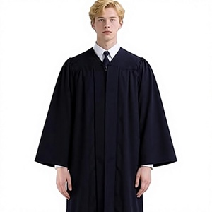 Conjunto de Toga, Birrete y Borla de Graduación Unisex para Adultos, Poliéster Mate 100% Poliéster, Túnica Académica para Ceremonia Escolar - Product Image 1