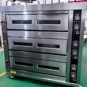 HELAXEN New Commercial Gas 3-Deck Digital Control Steam Heat Source Stainless Steel Energy-Saving Durable Cake <strong>Baking</strong> <strong>Easy</strong> - Product Image 2