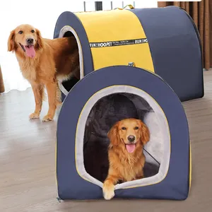 Beste Hoopet Extra Grote Hond Tent Bed Kennel Huis Soort Indoor Hot Koop