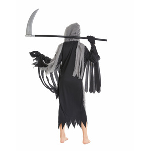 Cool noir <span class=keywords><strong>feu</strong></span> diable Robe enfant garçon <span class=keywords><strong>rouge</strong></span> crâne faucheuse Costume pour fête Halloween diable Costume avec accessoires - Product Image 6