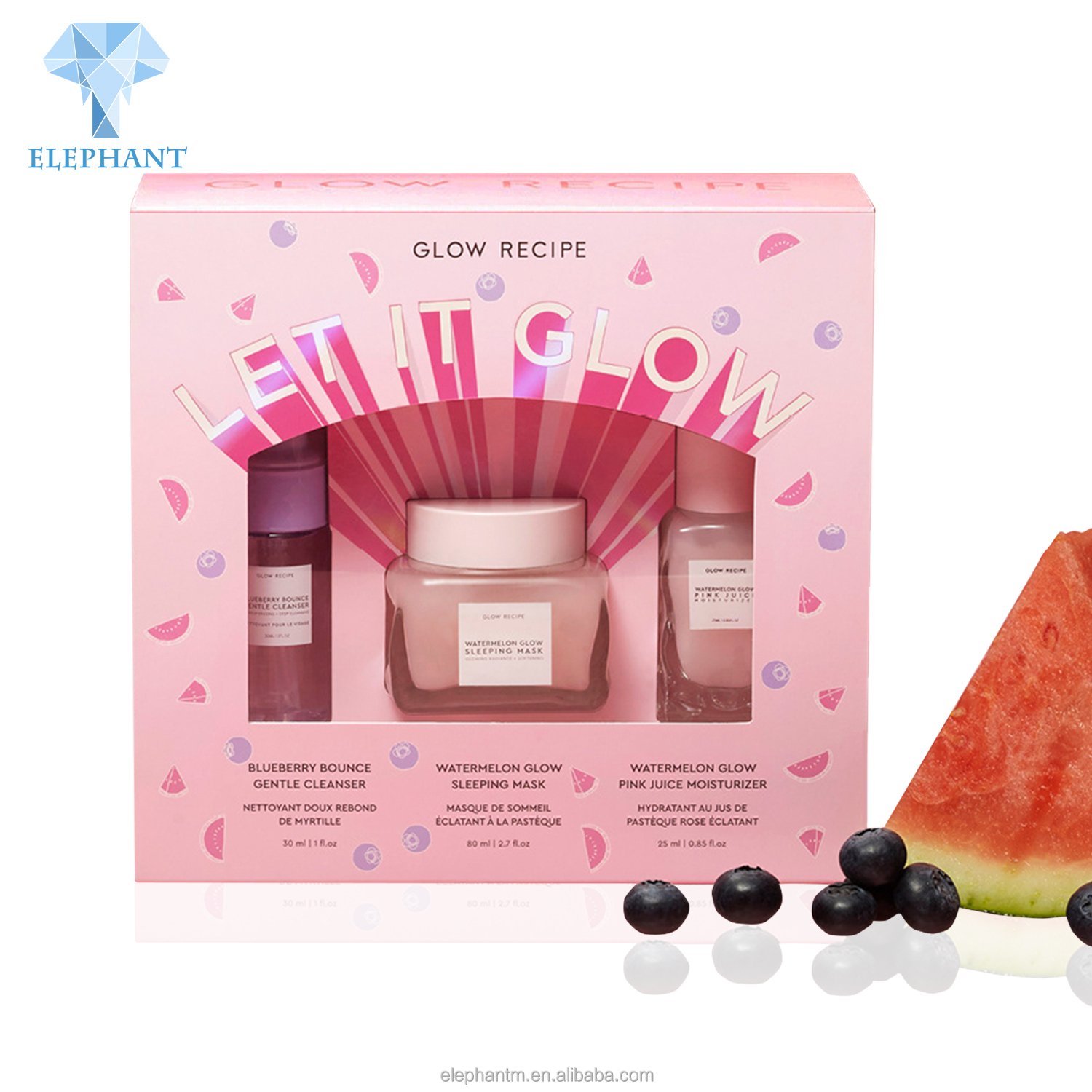 Custom Skin Care Set Packaging With Logo Luxury Cosmetic Packaging Texture Paper Window Box