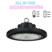 Lampe industrielle et minière en forme d'OVNI, haute baie étanche et anti-poussière, lampe de soucoupe volante LED pour éclairage de plafond en usine
