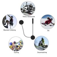 Casque Bluetooth 5.1+EDR HM-1 pour motards, interphone stéréo Hi-Fi, appairage de deux téléphones, portée stable de 20 m