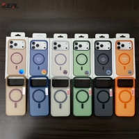 Coque de téléphone magnétique givrée IDEAL à bon prix pour iPhone 17 Pro Max, compatible avec iPhone 17, 16, 15, 14, 13, 12, 11, avec boîte