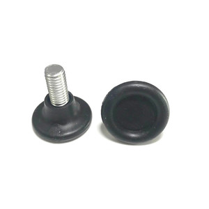 Pieds de meubles réglables en plastique noir avec vis pour support d'étagère de chaise J666 - Product Image 3