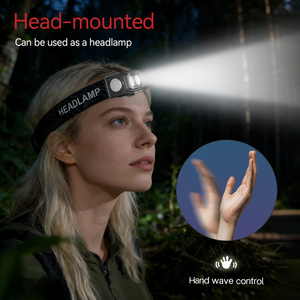 ไฟฉายคาดศีรษะ LED กันน้ำแบบชาร์จไฟได้ 700 ลูเมน พร้อมเซ็นเซอร์ตรวจจับความเคลื่อนไหว COB หมุนได้ 180 องศา สำหรับตั้งแคมป์ เดินป่า ตกปลา วิ่ง - Product Image 3