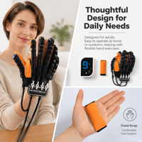 Gant d'entraînement robotique à écran tactile 9 niveaux, stimulateur de doigts intelligent à compression d'air pour seniors, soins à domicile, logo personnalisé