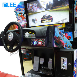 Factory Cheaper Coin Operated Arcade Motion Racing Simulator Game Machine Cockpit Car Racing Simulator