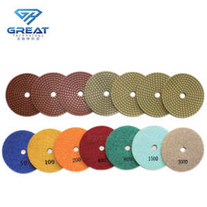 Dischi Abrasivi Rotanti Diamantati da 100mm per Lucidatura e Levigatura di Pietra Ingegnerizzata - Product Image 6