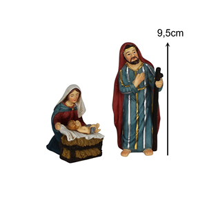 Juego de Natividad Oriental Babylon ZICOM Alemania, Adornos Navideños de Poliresina Pintados, Aprox. 10 cm 11 Piezas (999944101100401) - Product Image 2
