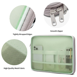 Grand sac de transport en polyester de <span class=keywords><strong>13</strong></span> pouces et 15 pouces avec pochette pour ordinateur portable en maille transparente pour femmes - Product Image 3