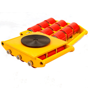 Chariot de manutention industriel jaune avec roulettes en acier et roulements à billes pour usage en usine de fabrication - Product Image 6
