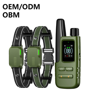 Ensemble de collier d'entraînement électronique étanche et rechargeable pour toutes les races de chiens Télécommande 4 modes de verrouillage de sécurité Contrôle des aboiements - Product Image 1