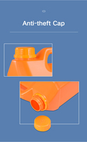 UMETASS vente en gros 1L HDPE jerrycan baril en plastique gallon seau Support ajouter 40% PCR pour Adblue chimique liquide savon à vaisselle