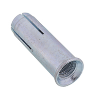 Ancrage à expansion interne en acier au carbone zingué, capacité 25 lb, filetage M8, tête ronde, pour béton