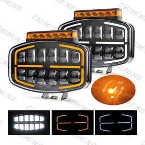 10-30V Led Camions Phare Led <span class=keywords><strong>4x4</strong></span> Blanc Ambre pour scania volvo Heavy Duty Trucks avec Feu de Position + R65 360 degrés - Product Image 3