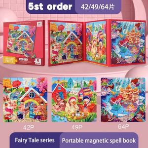 10 Temas Premium, Juguetes Magnéticos para Niños que Estimulan el Pensamiento, 36/64 Piezas, Libro de Rompecabezas - Product Image 6