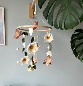 Custom Quran Swan Baby Mobile Felted Floral <strong>Crib</strong> Hanging Toy for Girls <strong>Chinese</strong> Online Market Wholesale - Product Image 3