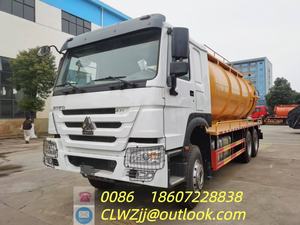 Camión de Succión y Drenaje de Limpieza con Doble Puente Trasero, Diésel Manual, 20cbm, Sinotruk - Product Image 2