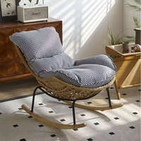 Fauteuil inclinable moderne en rotin pour l'extérieur pour la maison bureau chambre appartement salle à manger balcon salon pour les loisirs paresseux
