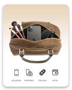 Mini Sacs à Main d'Épaule de Créateur de Mode Imperméables Durables à Motif Petite Pierre avec Fermeture Éclair Bandoulière pour Filles et Femmes - Product Image 3
