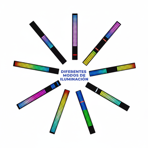 แถบไฟ LED RGB ที่ตอบสนองต่อเสียงพร้อมตัวบ่งชี้ระดับ - Product Image 1