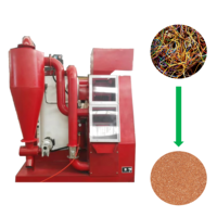Machine de granulation automatique de fils de cuivre et d'aluminium avec roulement pour le recyclage des câbles usagés, taux de récupération élevé, certifiée CE