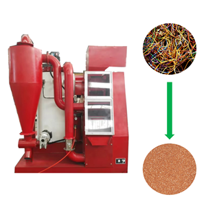 Automatic Copper & Aluminum Wire Granulator Machine With Bearing For Scrap Cable Recycling High Recovery Rate CE Certified