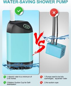 Ducha eléctrica portátil para acampar de 4800mAh, viaje familiar, la mejor opción, ducha de mano, juego de ducha inteligente para exteriores para vocación de verano - Product Image 2