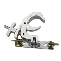 Collier de serrage demi-coupleur robuste en aluminium 6061 T6 de 38-52 mm avec boulon M10 pour poteau d'éclairage DJ