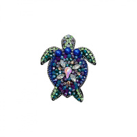 Gillian Patchs brodés thermocollants en forme de poisson, 3D, perlés et à sequins, pour vêtements et chapeaux, style à coudre, en tissu feutre