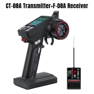 Hotrc CT-6A 2.4GHz một tay điều khiển đài phát thanh Transmitter 6 kênh F-06A f06a PWM Receiver cho <span class=keywords><strong>RC</strong></span> Xe Ô tô bay không người lái nhựa pin đồ chơi - Product Image 3