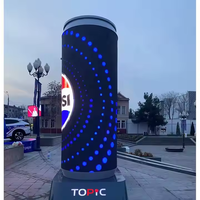Pantalla LED Cilíndrica para Publicidad, Letrero Digital LED, Video Wall LED Fabricado para Anuncios