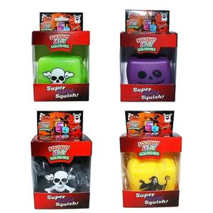 Juguetes Sensoriales Antiestrés de Halloween, Cubo Blandito de TPR, Cubo de Fantasma y Esqueleto, Juguetes Blanditos de Halloween - Product Image 1