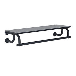 ราวแขวนเสื้อผ้าติดผนังเหล็กดัด ที่เก็บของโลหะรูปสี่เหลี่ยมผืนผ้า ทนทานสำหรับติดหลังประตูบนผนัง - Product Image 1