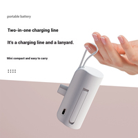 Nuevo Diseño, Batería de Emergencia Ligera y Mini de 3000mAh, Cargador Portátil con Diseño de Lápiz Labial, Power Bank de 5000mAh