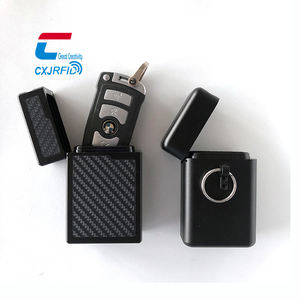 자동차 키용 알루미늄 신호 차단 케이스 도난 방지 파라데이 백 <span class=keywords><strong>RFID</strong></span> 차단 키리스 엔트리 폴더형 자석 뚜껑 포함 - Product Image 6