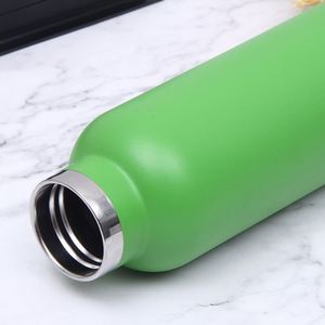 Bouteille d'eau isotherme pliable en aluminium réutilisable pour le sport, 21 oz, avec paille, anti-corrosion, unisexe, pour boissons chaudes et froides - Product Image 4