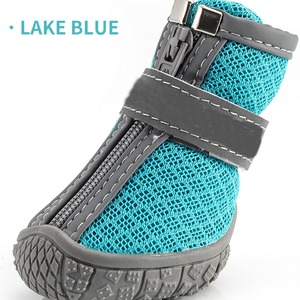 Logotipo personalizado Dog Running <span class=keywords><strong>Shoes</strong></span> Anti-Slip Outdoor Booties com Correias Reflexivas Ajustável Rain <span class=keywords><strong>Shoes</strong></span> para Inverno e Verão - Product Image 6