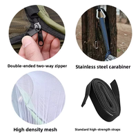 Hamac de camping pliable anti-moustiques et pare-soleil, ouverture rapide, en nylon imperméable, pour la randonnée et le camping