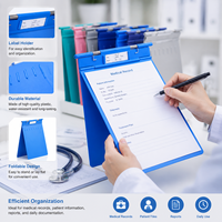 Carpeta de historias clínicas Degao A4 de plástico PP, con tapa plana y esquinas elevadas, disponible en dos tipos, para la gestión de archivos de pacientes hospitalarios.