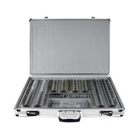 Kit d'instruments d'optique ophtalmique ensemble d'optométrie de lentilles d'essai ensemble de lentilles d'essai Instrument optique 232 pièces Opticalshop boîtier en aluminium