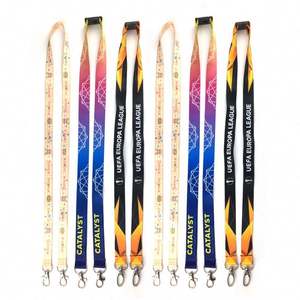 Cordon de sécurité détachable en polyester imprimé par sublimation, promotionnel et économique, avec chaîne de cou, personnalisable avec logo ou marque tendance - Product Image 6