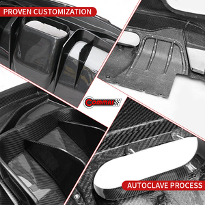 Difusor Trasero de Fibra de Carbono Estilo V Vors para Ferrari 458, Precio de Fábrica - Product Image 2