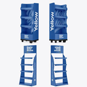 Display lantai kardus kustom promosi makanan ringan Supermarket dengan desain palet kertas POP - Product Image 4