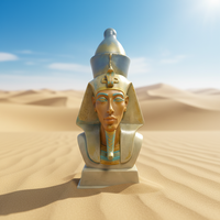Statuette de pharaon égyptien personnalisée, petite décoration, artisanat en résine, souvenirs touristiques, décoration intérieure de musée, figurines